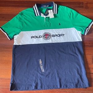 Polo Ralph Lauren Polo Sport 12M YACHT Custom Slim Fit Mesh Shirt XXL